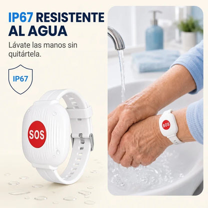 Pulsera de Emergencia con Botón SOS para Mayores